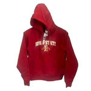 Iowa State Cyclones Hoodie Sweatshirt Red Youth Sz Medium College Nwt Football